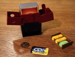 ausgerichtet pokemon box token Schublade 60 ärmeln-Karten deck 3d print model - Mito3D