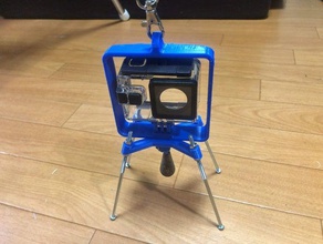 macchina fotografica di azione che venivano appese stand actioncam go pro 3d print model - Mito3D