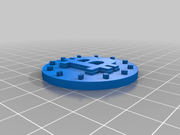 bitcoin-Münze bitcoin Münze kryptogeld Geld 3D print model - Mito3D