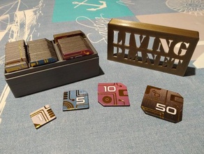 living planet megacredits box bank holder ludically money 3d print model - Mito3D