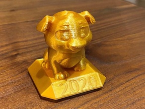 niko puppy 2020 chinese new year creality dslr nikon ender years eve 3d print model - Mito3D