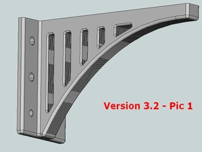 simple rack system v3 heavy duty holder shelf 3d print model - Mito3D