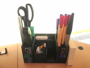 perfect organisation desk - pencil more holder organizer 3d print model - Mito3D