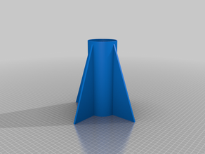 rocket tail piece 3d print model - Mito3D