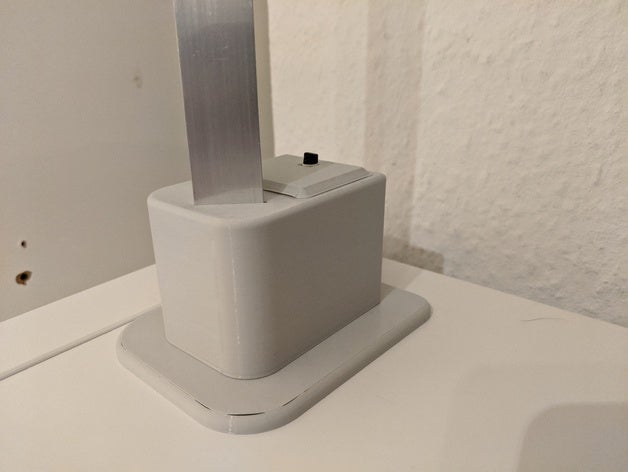 decorativa do diodo emissor de candeeiro pé - diyigne 3D print model - Mito3D