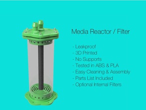 v2 akvaryum filtre medya reaktör 3d baskı filtresi e3d v6 3 ender deniz karides Akvaryumu tankı 3d print model - Mito3D