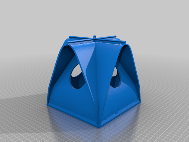 triple a-frame bird house - extendet de almacenamiento 3D print model - Mito3D