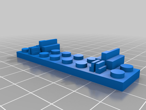 lego city adaptador de 12v sistema faixa schienen trem zug 3d print model - Mito3D