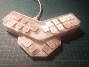 steno teclado chorlito la taquigrafía 3d print model - Mito3D