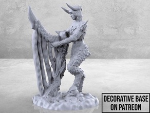 monster queen - tabletop miniature beast demon dnd dungeons dragons fantasy game gaming mini tabletoprpg woman 3d print model - Mito3D