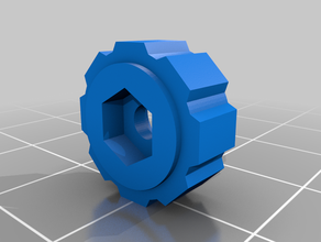 shallow inverted m3 thumbscrew nut screw 3d print model - Mito3D