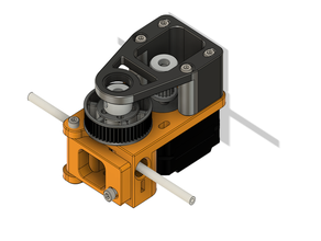 compact belted extruder dual drive bondtech v2 3d print model - Mito3D