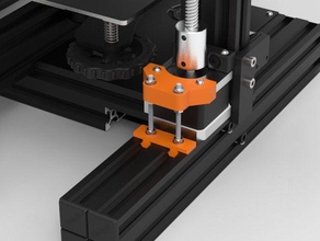ender 3 z-axis stepper mount adjusting aid adjustable creality ender3 pro fastener motor z axis 3d print model - Mito3D