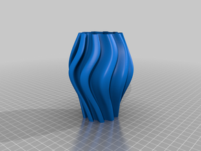 vase 73 v2 le conteneur porte-crayon spirale 3d print model - Mito3D