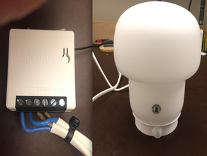 ikea tokabo lampe sonoff mini la maison de l'assistant l'automatisation hack pir smarthome 3d print model - Mito3D