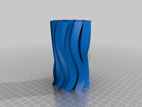 vase 43 container Bleistift-Halter spiral 3d print model - Mito3D