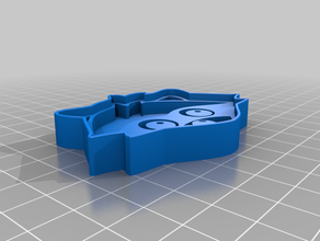 raccoon cortador de cookie 3d print model - Mito3D