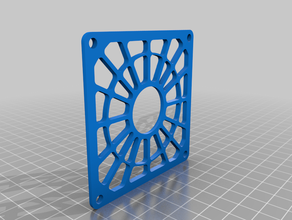 grille fan 80 mm 80mm cooling mount 3d print model - Mito3D