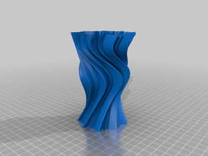 vaso 54 recipiente porta-lápis espiral 3d print model - Mito3D