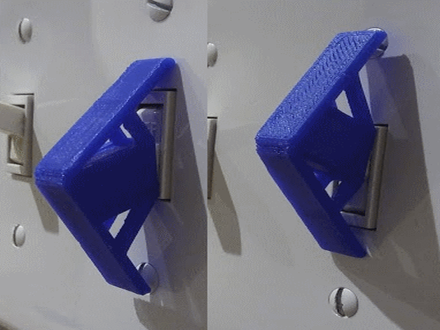 sans vis interrupteur de lumière la garde v100 lightswitch verrouillage commutateur 3D print model - Mito3D