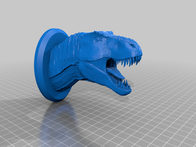 tyrannosaurus rex buste le dinosaure trex tyrannosaure 3D print model - Mito3D