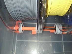 bearing spacer 8mm rod spoolholder filament spool holder storage box 3d print model - Mito3D