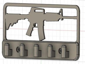 ar-15 Schlüssel rack ar15 3d print model - Mito3D