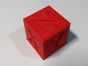 thick nozzle calibration cube 3d print model - Mito3D