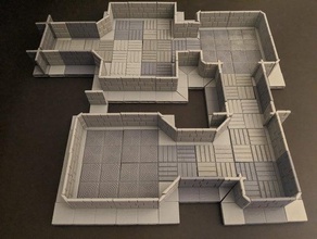 rpg conjunto de azulejos ttrpg dnd 28mm telhas dungeon masmorras e dragões anões forge openforge o terreno 3d print model - Mito3D