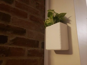 hanging wall planter succulent 3d print model - Mito3D