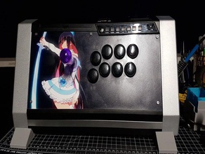 qanba obsidian stand arcade stick fightstick 3d print model - Mito3D