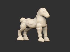 juguete caballo la fábula de 3d print model - Mito3D