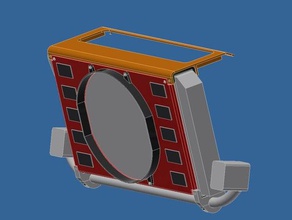 second gen camaro radiator mount 3d print model - Mito3D
