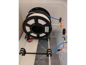 filament spool holder & Führung drybox 3d print model - Mito3D