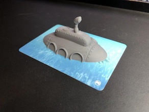 fireball island submarine 3d print model - Mito3D