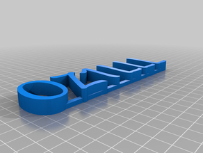 jamón oz1lll personalizado y distintivo de llamada pie 3d print model - Mito3D