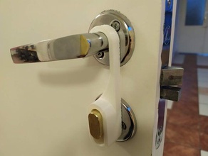 o bloqueio de porta anti-chave chave 3d print model - Mito3D