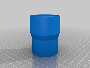 my customized parametric hose pipe adapter 3d print model - Mito3D