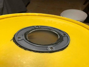 le cyclone séparateur de boulon plaque support vide la poussière collecteur filtre à massey fergusson shopvac l'aspirateur l'atelier 3d print model - Mito3D