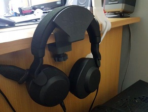 jabra 85h - headphone-stand-desk support-casque pour bureau Kopfhörer-Halter 3d print model - Mito3D