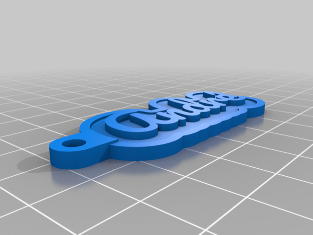 keychain va andr customized 3D print model - Mito3D