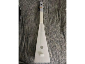 fretless dulcimer instrument v25 appalachian mountain musical strum stick 3d print model - Mito3D