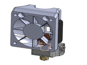 mosquito hotend duto do ventilador da aleta de guia mod blv mgn impressora 3d cubo 3d print model - Mito3D