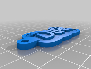 keychain nd dirk customized 3d print model - Mito3D
