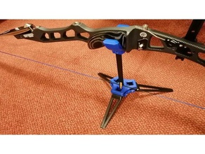 recurve bow stand archery rack folding tripod 3d print model - Mito3D