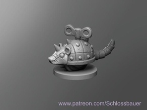 clockwork rat dnd dungeons dragons tabletop 3d print model - Mito3D
