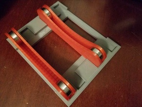 tush soporte de bobina la base del marco filamento spoolholder 3d print model - Mito3D