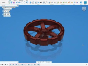 extruder wheel 7 nema nema17 17 3d print model - Mito3D