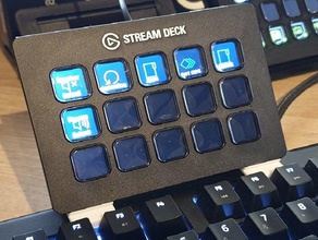 stream Tastatur deck mount razer black widow chroma v1&2 elgato - streaming Strom Straße 3d print model - Mito3D