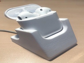 airpods stand remix 2 apple dock le 3d print model - Mito3D
